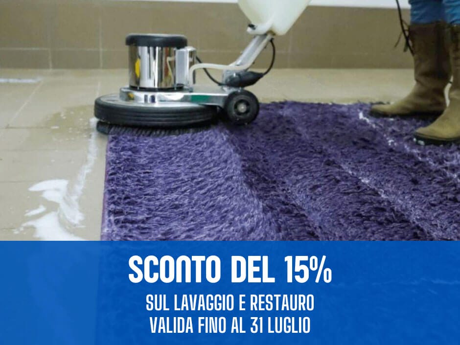 Sconto lavaggio e restauro tappeti a Desio